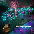 thumbnail image 2 of 2026New Outdoor LED Solar Fireworks Lights 90/120/150 Leds Waterproof String Fairy Light for Garden Home Christmas Decoration(1/2Pcs) (Emitting Color : Multicolor Wattage, 2 of 6