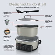 Ninja 8-in-1 PossibleCooker Plus 7.5 Qt Multi-Cooker, Slow Cooker, Steamer, Dutch Oven, MC2000WMSD Stone