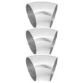 thumbnail image 1 of Tubo curvado de acero inoxidable Unique Bargains 2,5 pulgadas 45 grados Codo de escape Tono plateado, 1 of 7