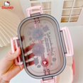 thumbnail image 3 of Kawaii Sanrio Hello Kitty Kuromi Double-Layer Bento Box Anime Portable Separated Sealed Fresh Student Portable Lunch Box Gift, 3 of 7