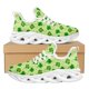 thumbnail image 1 of Zapatos planos transpirables de verano con estampado 3D de trébol y cordones, informales, vulcanizados, para el Día de San Patricio, zapatillas de moda urbana, 1 of 6