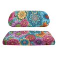 thumbnail image 2 of Pzuqiu Colorful Floral 2-Piece Golf Cart Seat Covers - Breathable Washable Protective Set for All Weather, Ideal Gift for Golf Lovers, 2 of 10