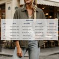 thumbnail image 4 of Women's Button Front Quilted Jacket Collared Loose Fit Comfy Fall Spring Jacket, 4 of 9