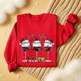 thumbnail image 4 of Uootdi Christmas Long Sleeve for Gift Women Matching Christmas Sweater for Family Christmas Cat Merry Christmas Xmas Tree Chris tmas Lights Sets, 4 of 5