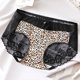 thumbnail image 4 of Bragas elásticas para mujer Gibobby Cintura media Sexy Estampado leopardo Seda hielo Sin costuras Caqui XL, 4 of 4