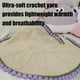 thumbnail image 4 of Crochet Flower Blanket Bouquet Manta Material Bricolaje Regalos () Púrpura, 4 of 9