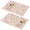 Pioneer Flower Floral, variant on Placemat, Pioneer Flower Floral Print Pattern Place Mats Table Mat Set Of 2, PVC Washable Placemats for Party Kitchen Dining Decoration, 18x12 Inch, Fade Resistant
