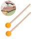 thumbnail image 4 of 1 par de mazos de batería: baquetas de percusión, mazos de xilófono de goma para presentaciones escolares y entretenimiento en casa, baquetas de percusión de madera., 4 of 6