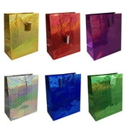 Allgala 12-PC Premium Hologram Gift Bags, 13" Large