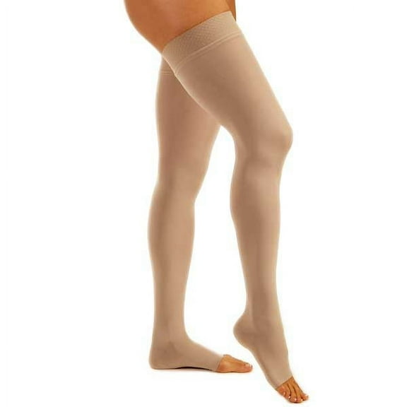 Jobst Relief 15-20 mmHg Thigh High Silicone Open Toe X-Large Beige