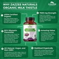 thumbnail image 3 of Zazzee Naturals Cardo Mariano Orgánico Salud Hígado 120cap, 3 of 3