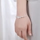 thumbnail image 4 of Pulsera de plata ajustable, accesorios de boda, joyería para mujer y niña, para regalo, para uso diario, 4 of 8