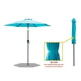 thumbnail image 4 of FLAME&SHADE 7.5 ft Outdoor Market Patio Table Umbrella with Tilt, Aqua Blue, 4 of 7