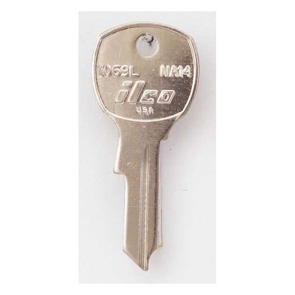 Kaba Ilco Key Blank,Brass,Type NA14,4 Pin,PK10 1069L-NA14