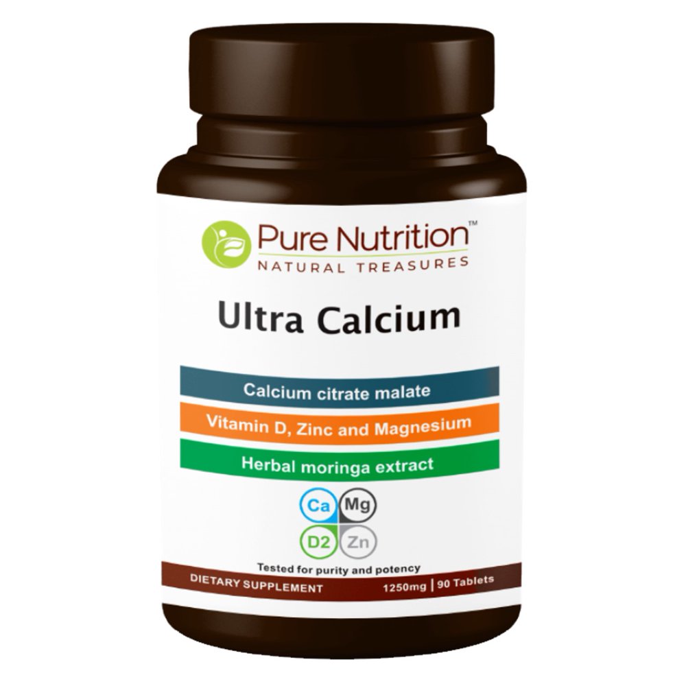 Pure Nutrition Ultra Calcium Citrate Enhanced Formula for Bone Health