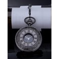 thumbnail image 2 of Vintage Roman Numerals Scale Quartz Pocket Watch With Chain, 2 of 5