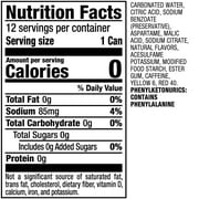 Sunkist Zero Sugar Orange Soda Pop, 12 fl oz, 12 Pack Cans