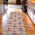 thumbnail image 2 of Marine Decorative Rug, Anchors and Skulls Crossed Bones Dots Pirate Horror Fear Seaman Illustration Art, Quality Carpet for Bedroom Dorm and Living Room, 6 Sizes, Mauve Taupe, by Ambesonne, 2 of 2