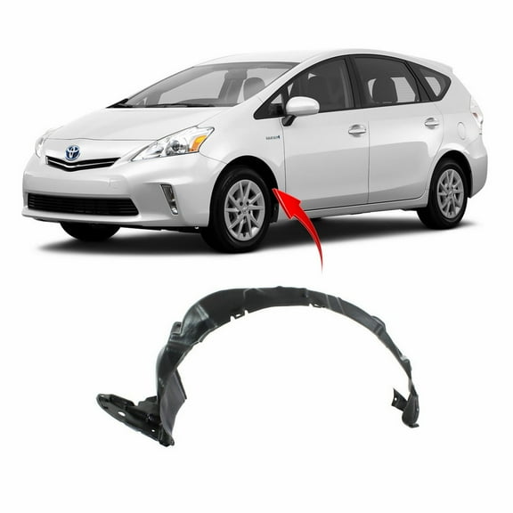 DCP Fender Liner Driver Side for Toyota Prius 2010-2015 TO1248158 5387647030