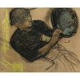thumbnail image 3 of Edgar Degas 14x12 Black Modern Framed Museum Art Print Titled - In the Modist (Modist Filling a Hat), 3 of 5