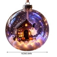 thumbnail image 3 of sruoe Halloween Transparent Scene Ball, Ghost Cottage Hanging Sphere, Halloween Party Supplies, Halloween Decorations for Tree Window Entryway, 3 of 6