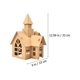 thumbnail image 3 of Figura de casa con adorno fotográfico, casa de vacaciones, pueblo navideño en miniatura, pueblo de nieve, construcción navideña, manualidad, 3 of 3