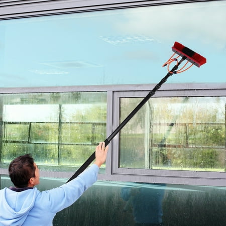 Miumaeov Water Fed Pole Kit 24ft Length Water Fed Brush Telescopic Pole WaterFed Cleaning System Aluminum