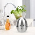 thumbnail image 3 of Cooking Tools Kitchen Timer Stainless Steel Egg 60 Minutes Mechanical Time Clock Counting Cute Kitchen Egg Timer, 3 of 7