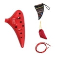 thumbnail image 2 of Ocarina impermeable Ocarina paquete conjunto para piezas de instrumentos musicales rojo shamjiam Ocarina con conjunto de paquetes, 2 of 9