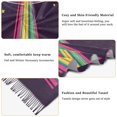 thumbnail image 5 of FORMRS Womens Scarf Winter Soft Long Big Warm Shawls Wrap Tassel Scarves, Colorful UFO, 5 of 9