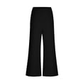 thumbnail image 6 of Facnwert Women's Solid Color Two-piece Short Sleeved Round Neck Loose Casual Irregular Hem Set, 6 of 8
