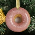 thumbnail image 2 of Cute Doughnut Pink Glazed Frosted Donut Bakery Donuts Food Lovers Foodie Novelty Holiday Christmas Ornament Xmas Tree Gift (Flat Design Printed on Ceramic, Not 3D), 2 of 3