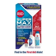 RID Super Max 5-in-1 Complete Lice Treatment Kit Kills Super Lice & Eggs + 24/7 Defense, 1 Pack