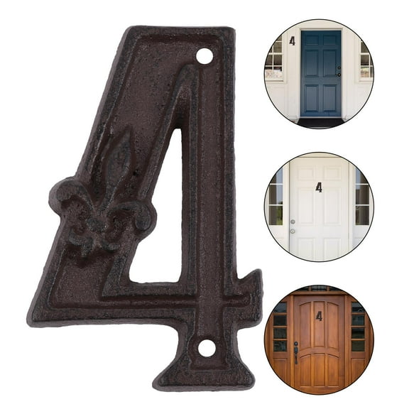 Minkissy Numbers for Front Door Black 1Pack 4.52x2.87 Inch