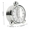 thumbnail image 3 of 2X 60 Minutes Kitchen Mechanical Timer Cooking Reminders Alarm Clock for Office Countdown, 3 of 8