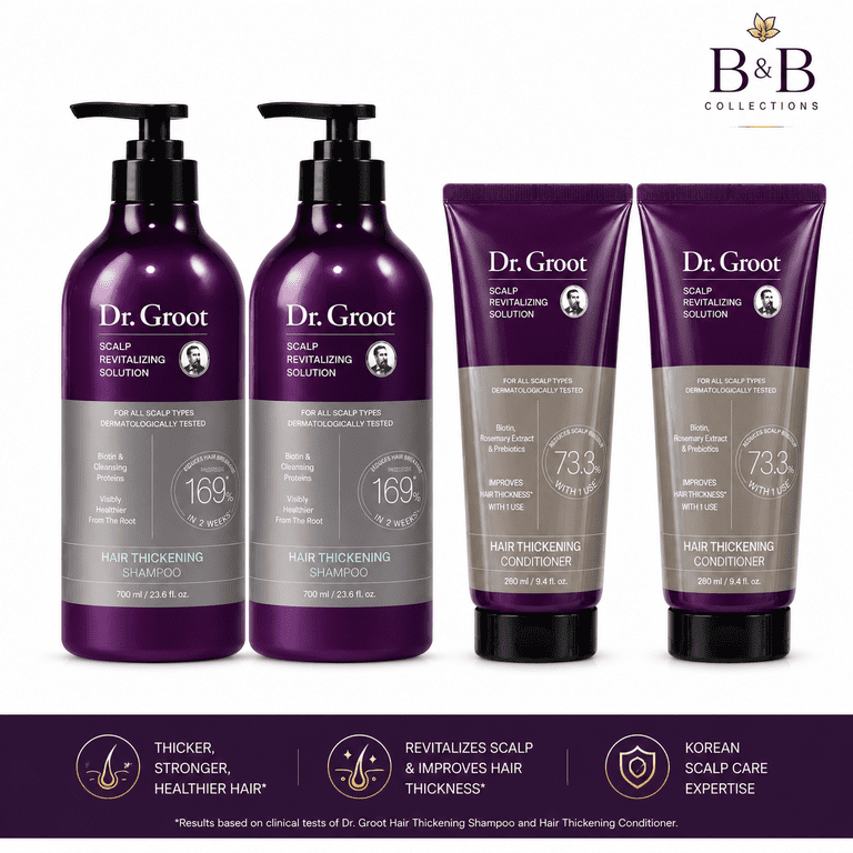 Dr. Groot Hair Thickening Shampoo & Conditioner Set, Scalp