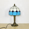 thumbnail image 5 of Table Lamp Stained Glass Art Decorative Bedside Light 14in Colorful Warm Night Light for Bedroom Living Room Home Decor by Xuniizn, 5 of 10
