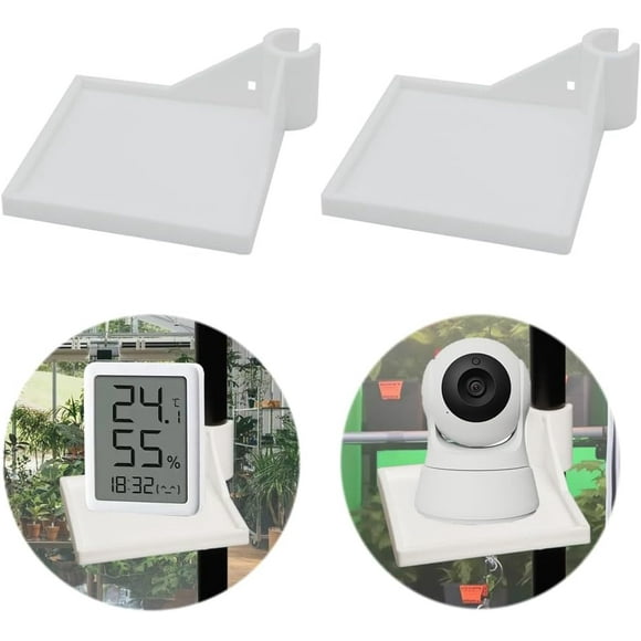 shiyou-2pcs Grow Tent Corner Shelf Adjustable Wall Mounted Shelves Tent Pole Shelf Versatile GrowTent Accessories,16 mm Grow Tent Accessories Set of 2, White (2)