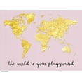 thumbnail image 2 of Lewis, Sheldon 32x26 Gold Ornate Wood Framed with Double Matting Museum Art Print Titled - The World is Yours, 2 of 4