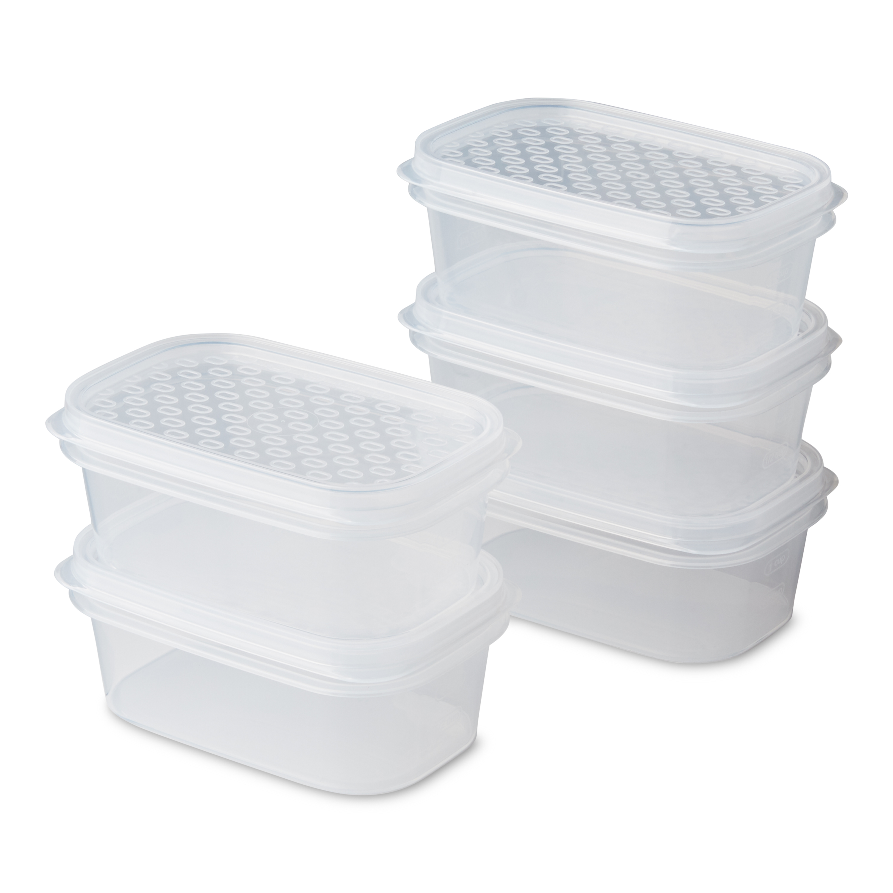 12 Pc Plastic Containers Storage Boxes /& Lids Stack /& Store Food Saver Lunch Tub