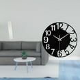 thumbnail image 2 of Pantalla de lámpara de pie,Lámpara de estudio minimalista con pantalla,Reloj de pared grande,Reloj de pared acrílico silencioso moderno,Reloj de pared grande para oficina,silencioso,fácil, 2 of 8