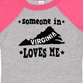 thumbnail image 4 of Inktastic Virginia Vacation Someone Loves Me Boys or Girls Baby Bodysuit, 4 of 5