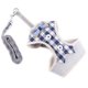 thumbnail image 5 of Juego de arneses y correas para cachorros, correas para gatos, ajustables, chalecos, correas a cuadros (m azul), 5 of 5