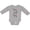 AC-Heather Grey, variant on Zebra Cute Safari Animal Girls Long Sleeve Baby Bodysuit