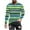 Green#02, variant on ZCFZJW Fall Crewneck Sweatshirts for Men Colorful Striped Print Long Sleeve Graphic Athletic T-Shirts Loose Lightweight Casual Pullover Tops Yellow#01 L