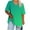 Green#a, variant on Up to 65% Off! Fmbrln Womens Plus Size Summer Short Sleeve T-shirts Fashion V Neck Casual Loose Gradient Color Tops Vacation Beach Comfy Tees