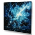 thumbnail image 2 of Designart "Lightning Electric Euphony Pointillism I" Landscapes Wall Art Print, 2 of 5