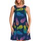 thumbnail image 1 of Disketp Retro Bright Pineapple para Vestido sin Mangas para Mujeres, Vestidos de Verano para Mujeres, Casual y Holgado para la Playa, 1 of 7