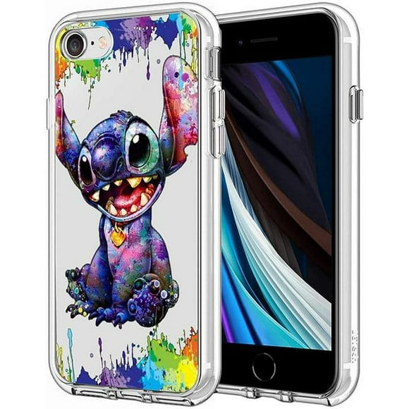 Phone Case for iPhone 7 Case/iPhone 8 Case/iPhone SE Case, Clear Phone Case Individualized Design Cover Case (Lilo-Stitch)
