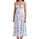 thumbnail image 1 of Vestido Midi Vestido Vestido midi de vendaje para mujer Vestido de fiesta sin mangas con estampado floral (Blanco S) Ygjytge para Mujer Blanco T M, 1 of 7